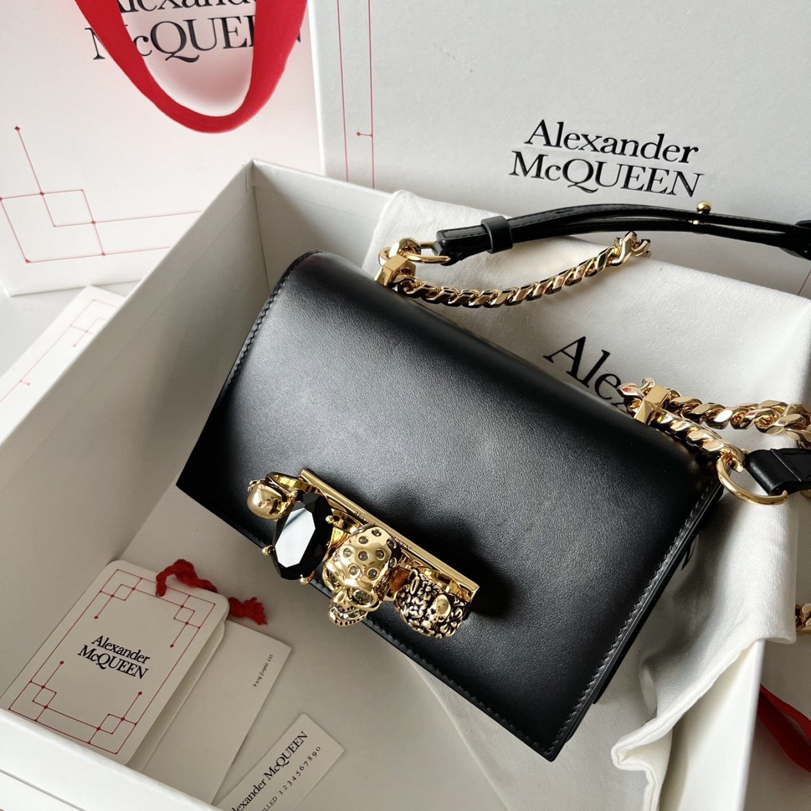 Alexander McQueen Crossbody Bag 18*12*6cm