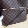 LV Neverfull Damier Ebene pink ballerine bag