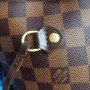 LV Neverfull Damier Ebene pink ballerine bag
