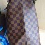 LV Neverfull Damier Ebene pink ballerine bag