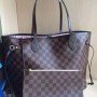 LV Neverfull Damier Ebene pink ballerine bag