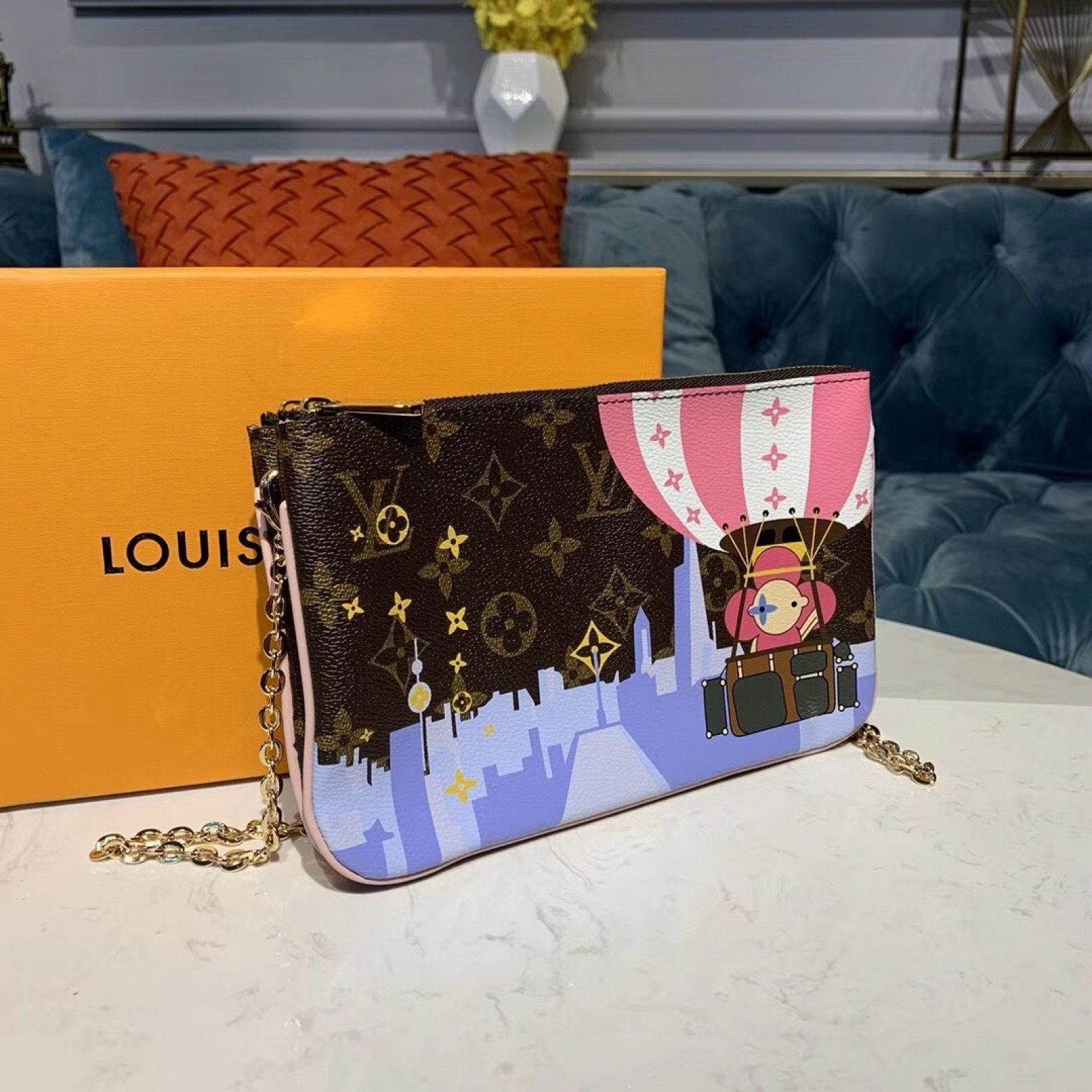 LV POCHETTE DOUBLE ZIP M67561RQ