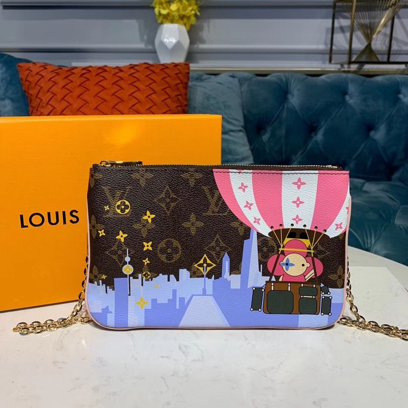 LV POCHETTE DOUBLE ZIP M67561RQ