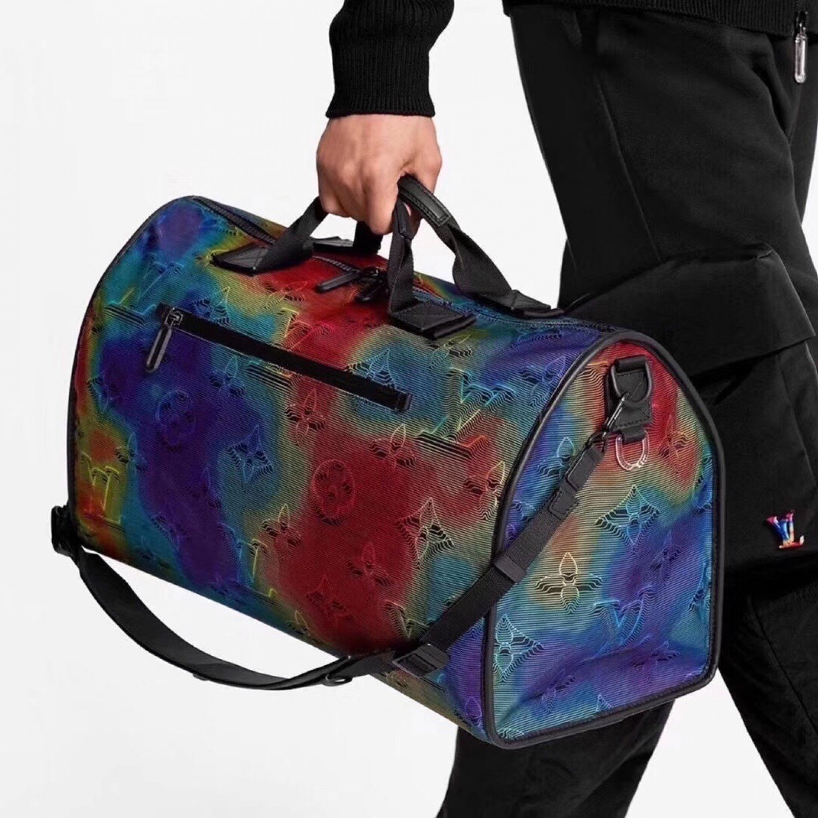 LV REVERSIBLE KEEPALL BANDOULIERE 50 M44939