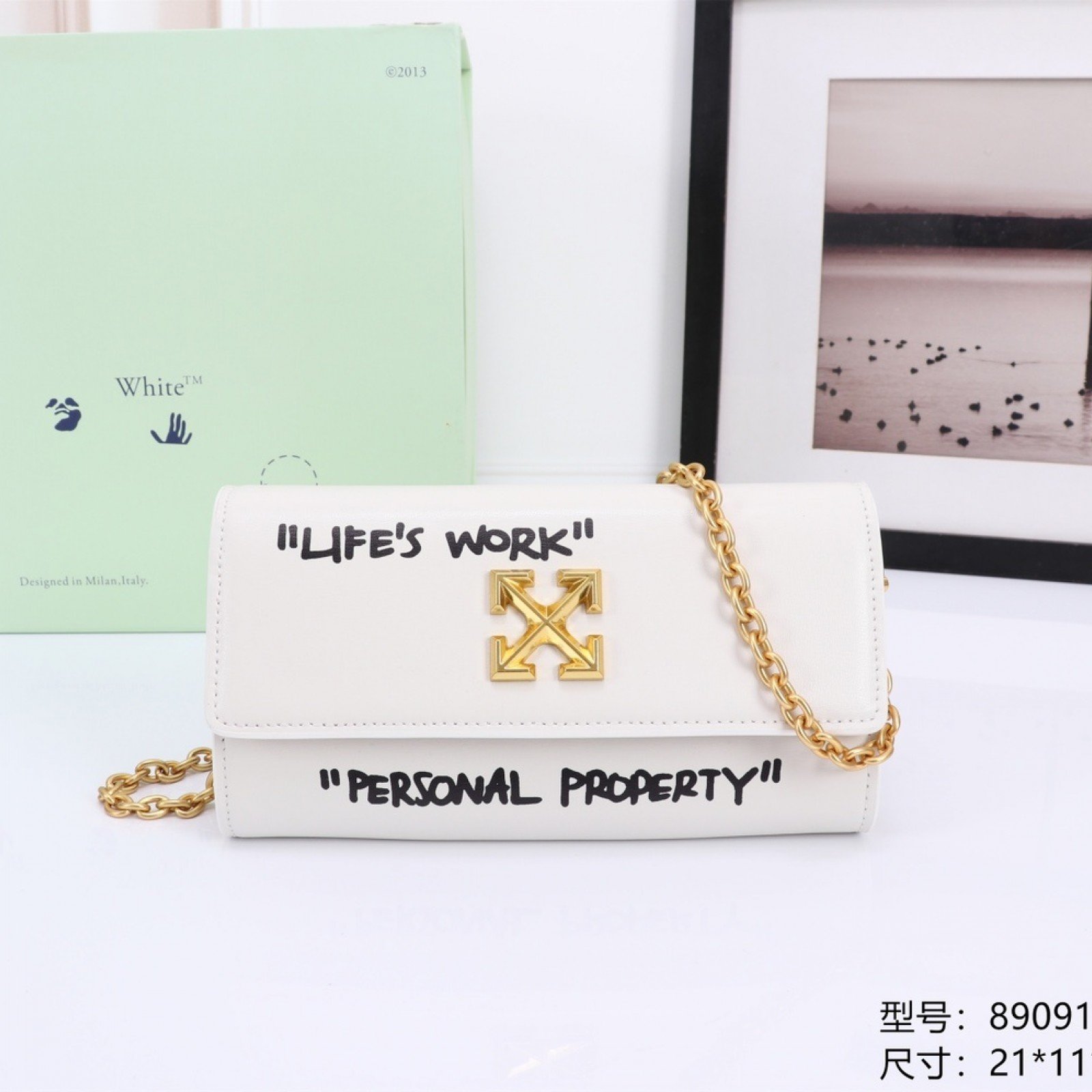 OF.F #  Crossbody Bag 21*11*5cm
