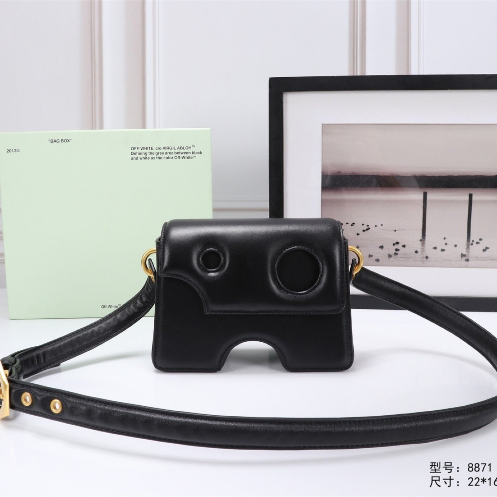 offwhite Crossbody Bags 22*16*8cm