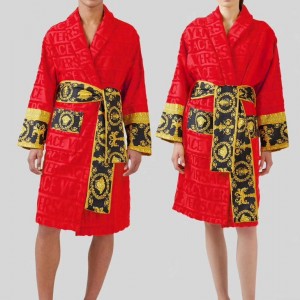 Versace robes for Men and Women Unisex Bathrobes, House Coats Barocco Sleeve