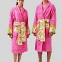 Versace robes for Men and Women Unisex Bathrobes, House Coats Barocco Sleeve