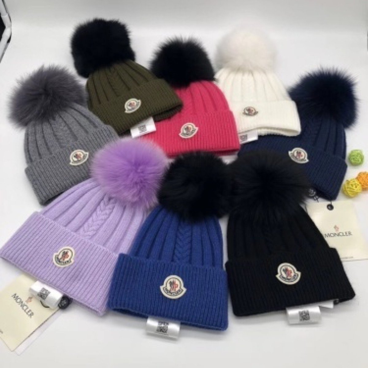 Wool Beanie with Pom Pom