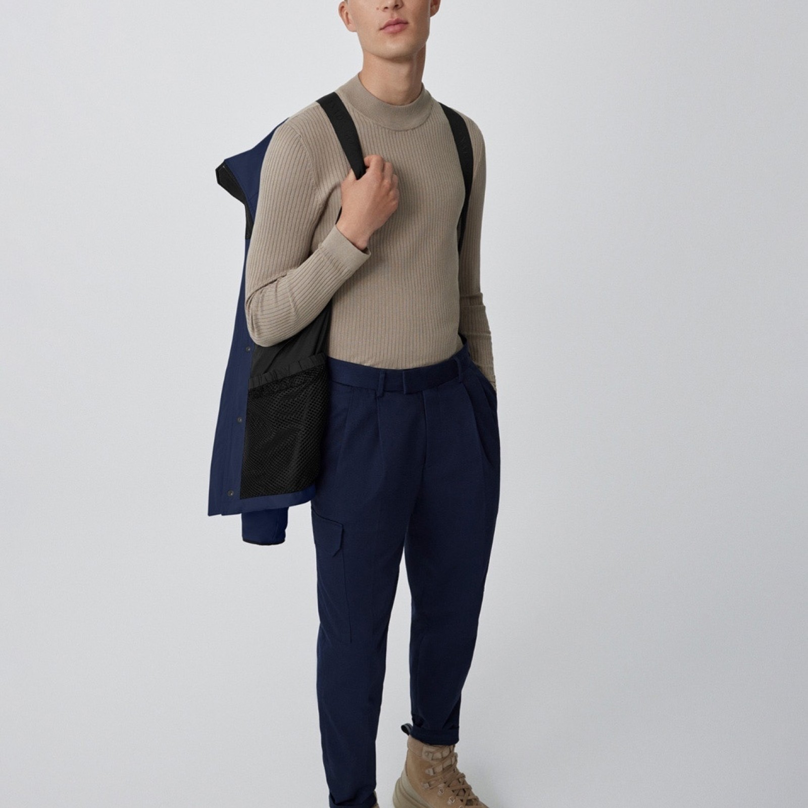 CN201 Mens Canada Goose COAT New Style Collarless Down Jacket