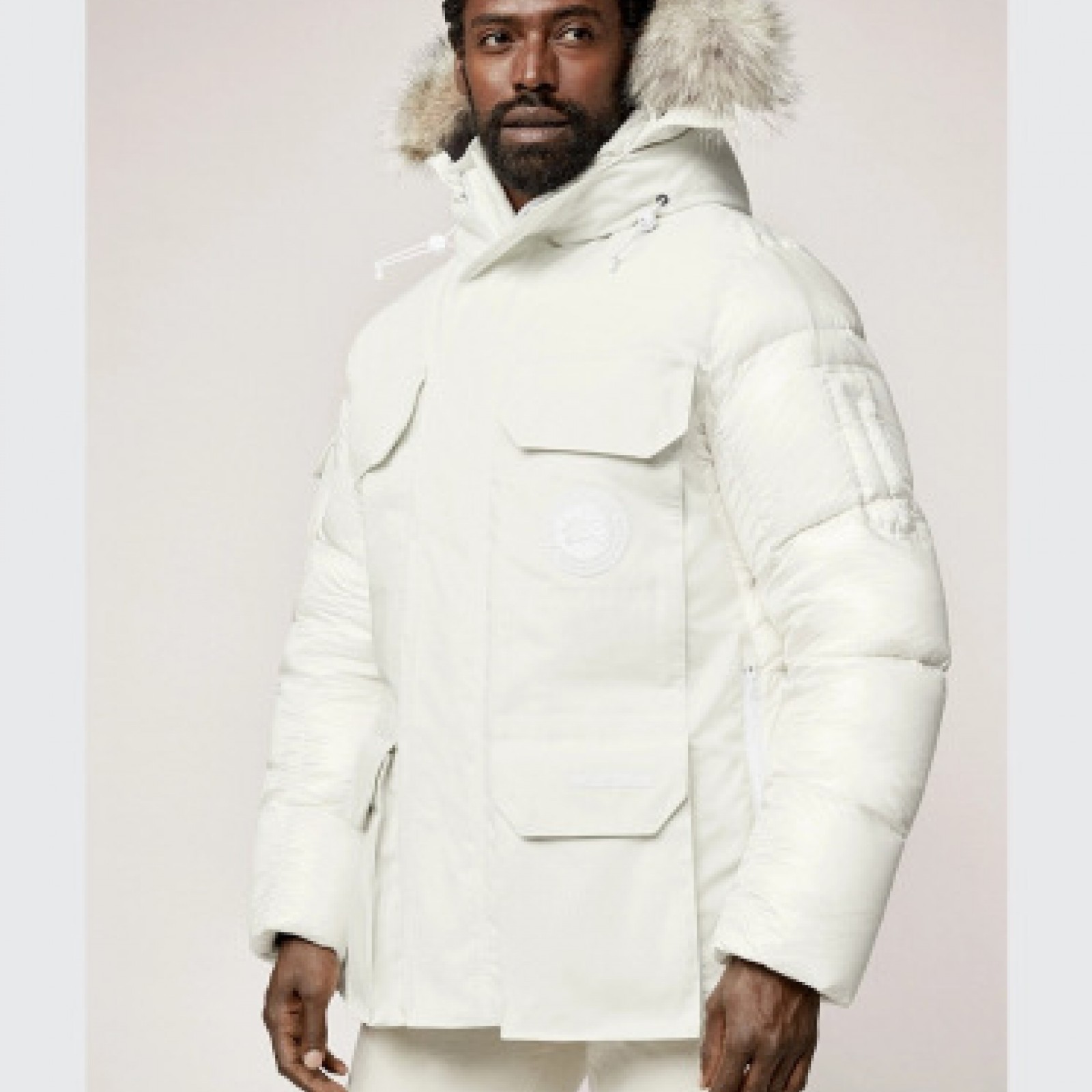 CN155 Mens Canada Goose AutumnWinter New Style Classic Fleece Hooded Casual Jacket