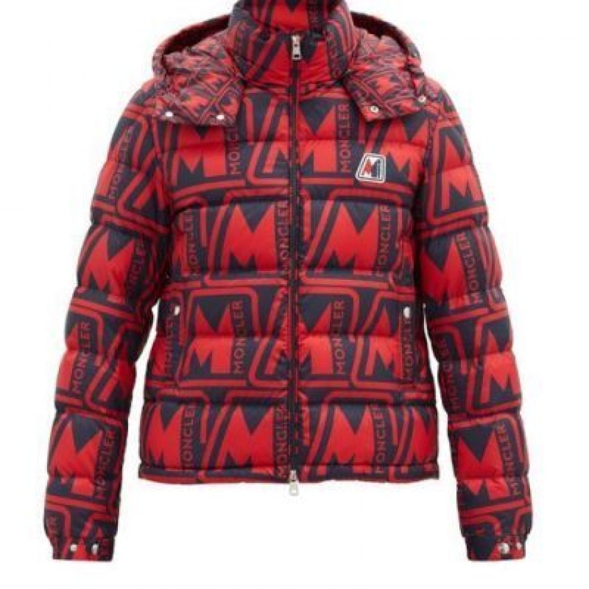 Moncler Frioland logo-print quilted down hooded jacket