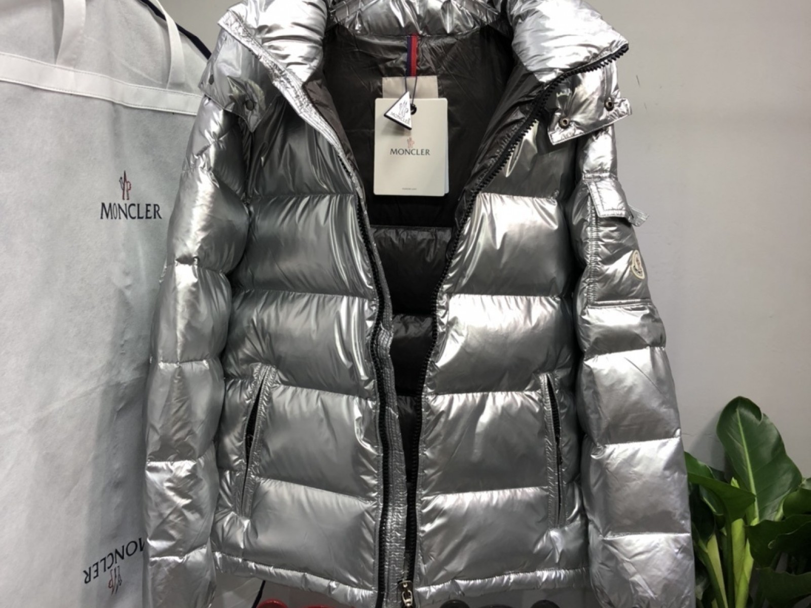 Moncler Maya Silver Colour