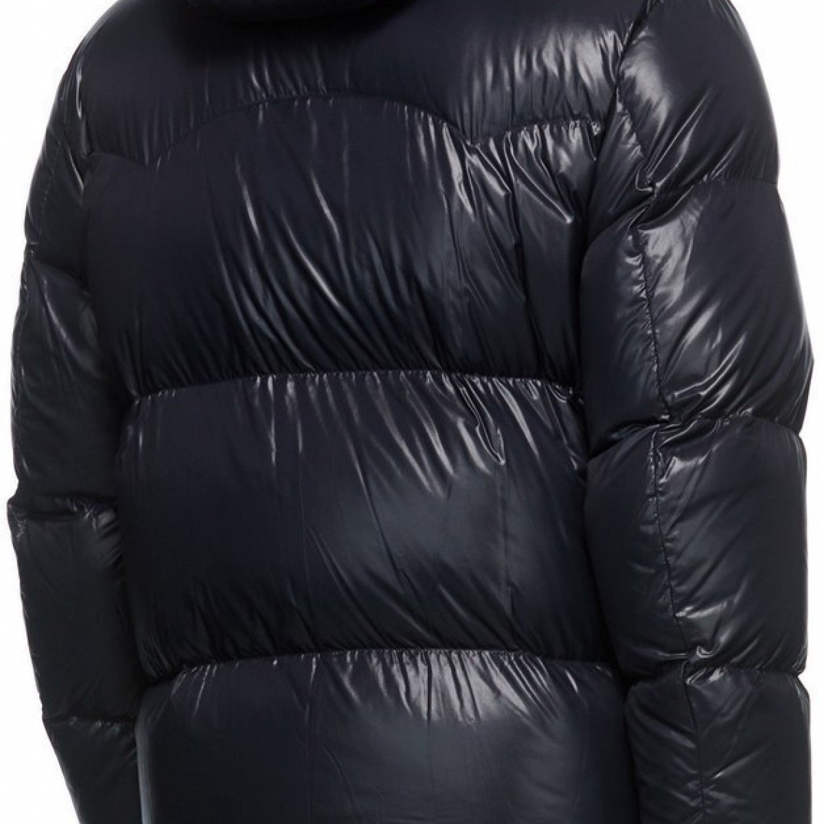 Moncler Navy Logo Down Jacket