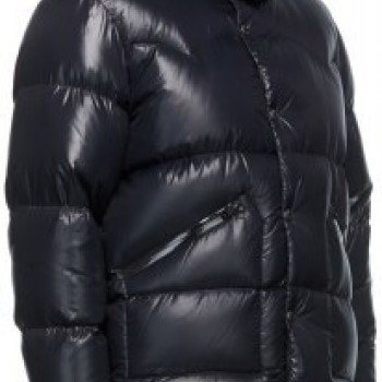 Moncler Navy Logo Down Jacket