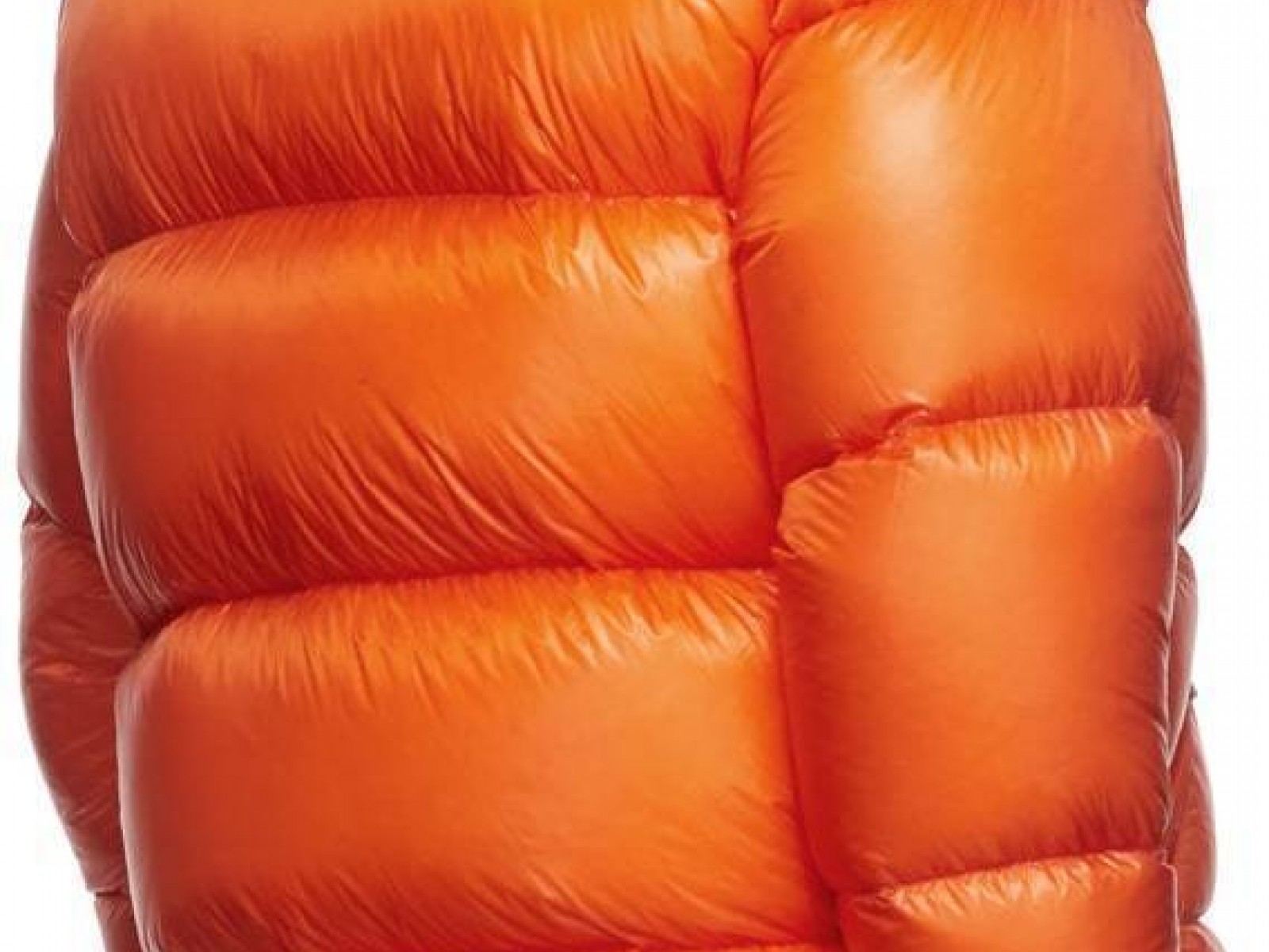 Moncler Orange Logo Down Jacket