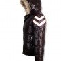 Moncler Alpes Fur Coat， Size 0-7