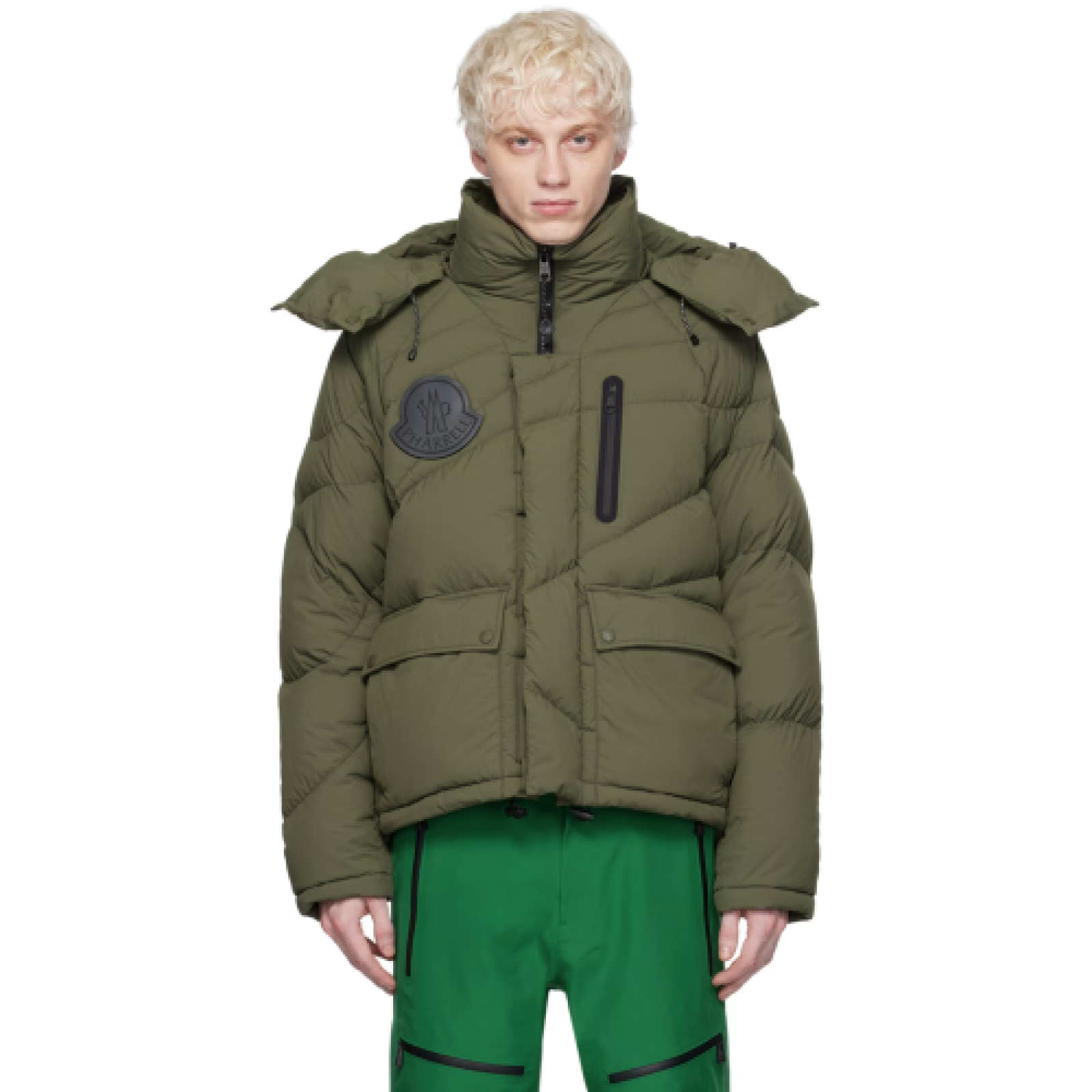 Moncler x Pharrell Williams Khaki Chestnut Short Down Jacket