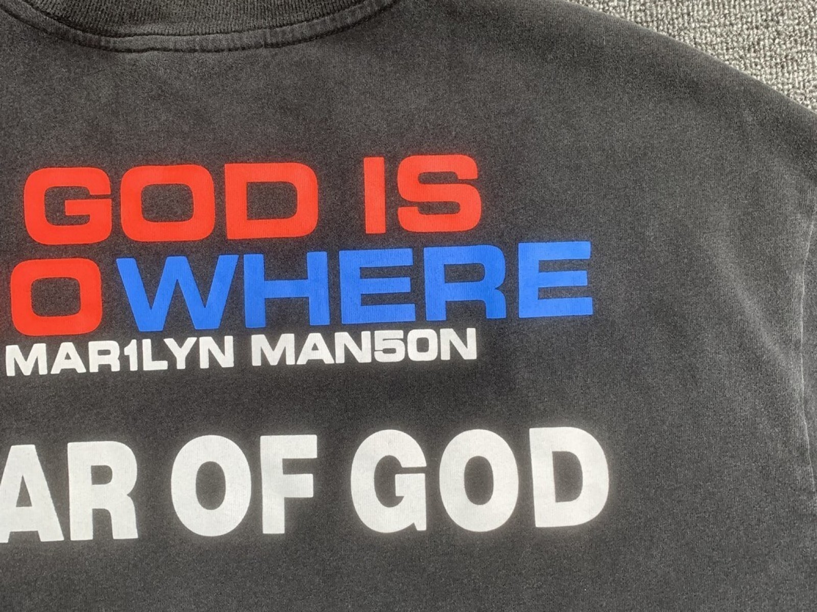 FOG Fear Of God ESSENTIALS Marilyn Manson T-shirt