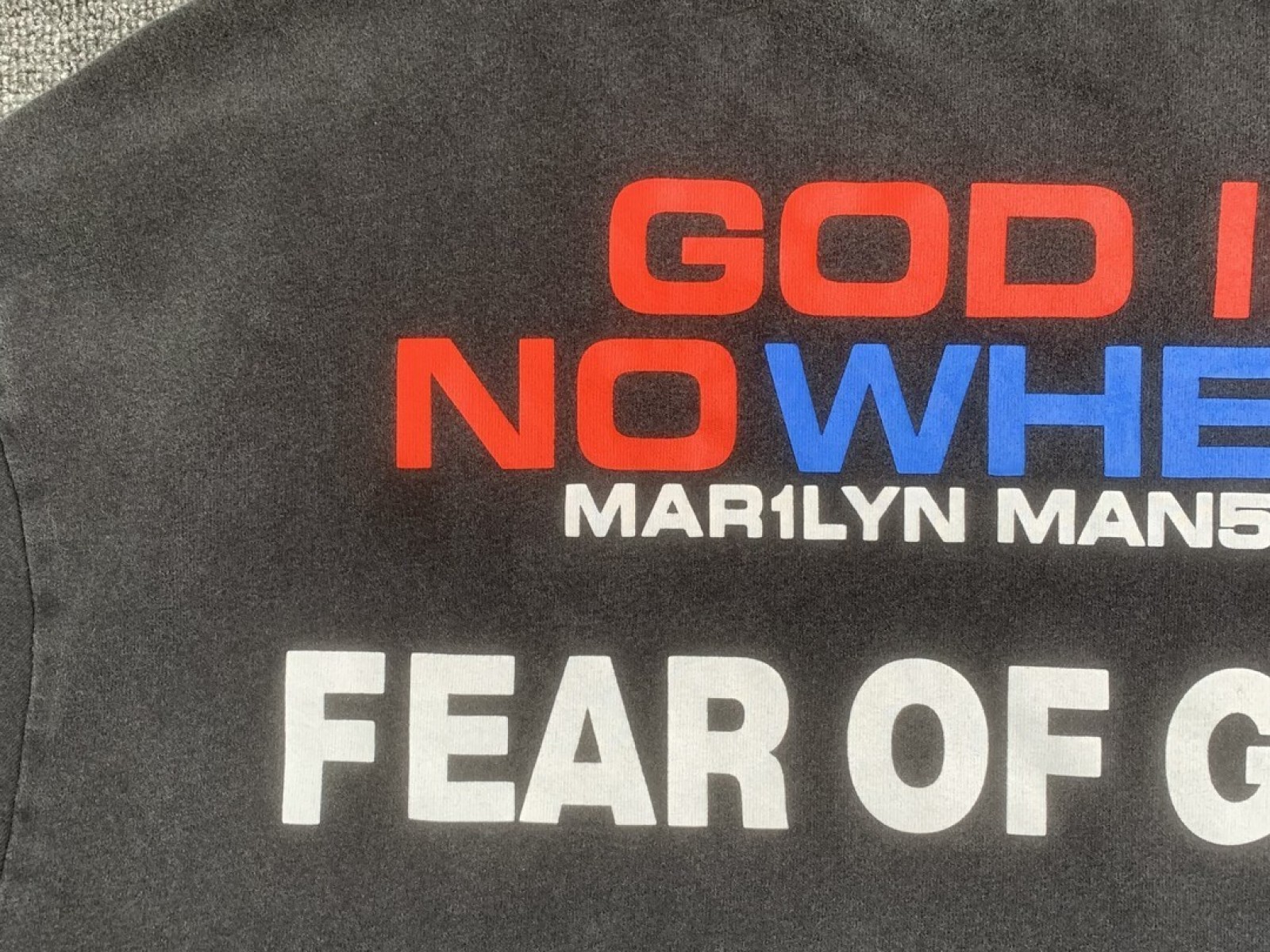 FOG Fear Of God ESSENTIALS Marilyn Manson T-shirt