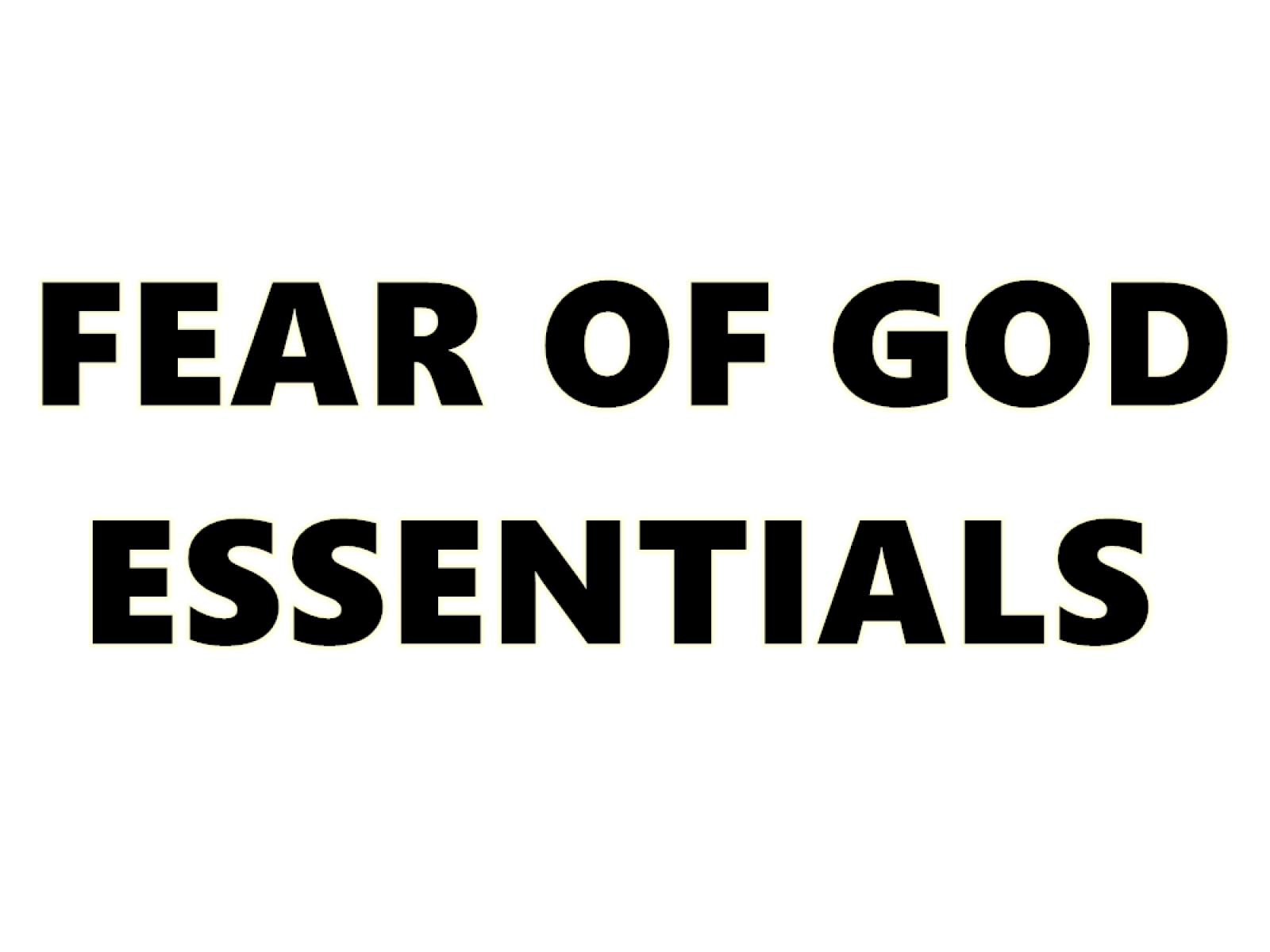 FEAR OF GOD FOG ESSENTIALS
