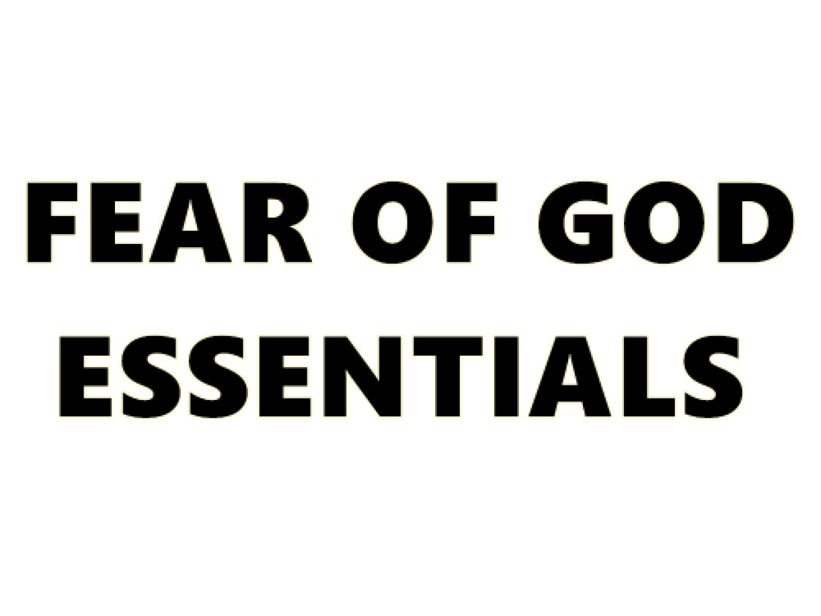 FEAR OF GOD FOG ESSENTIALS
