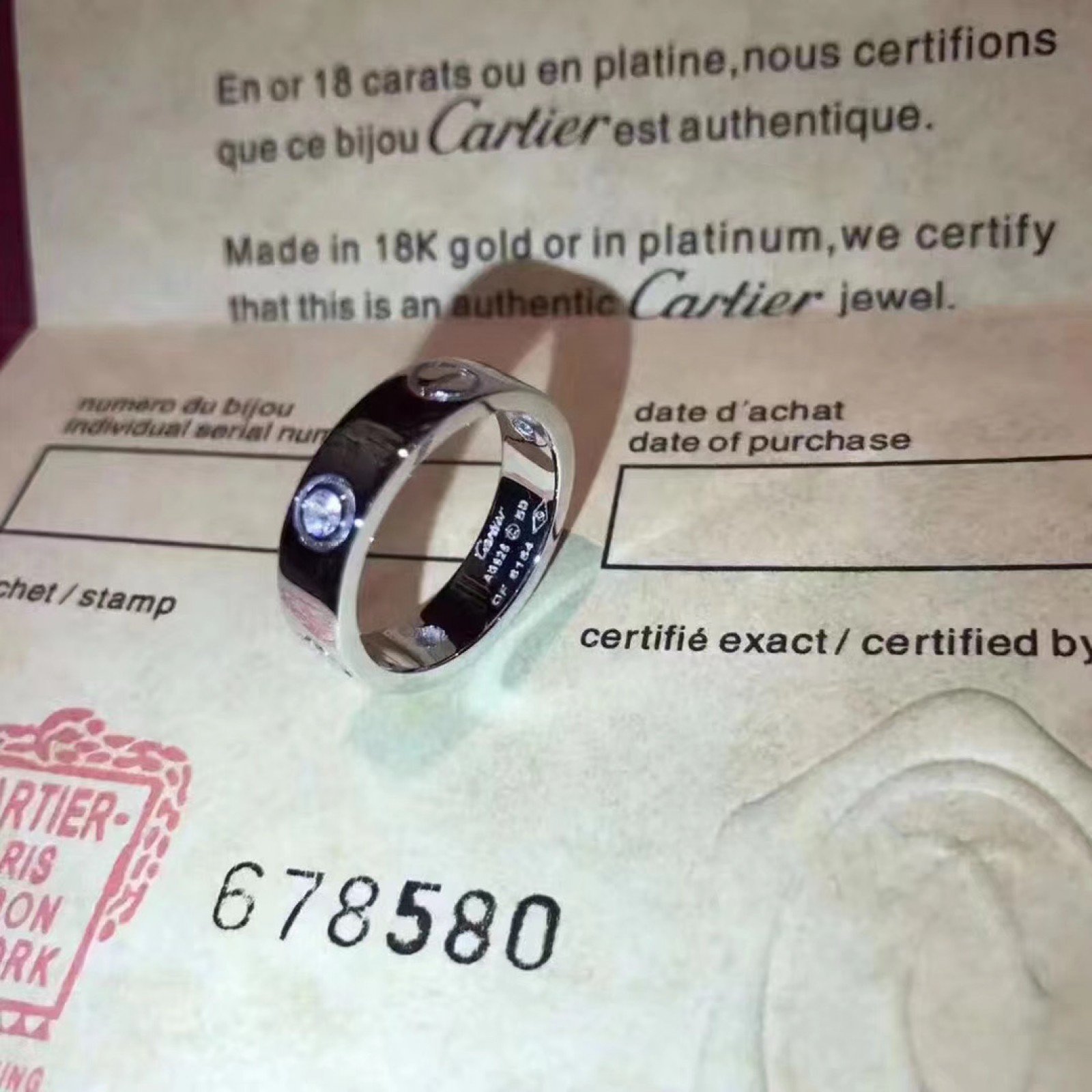 CARTIER Ring 111208B