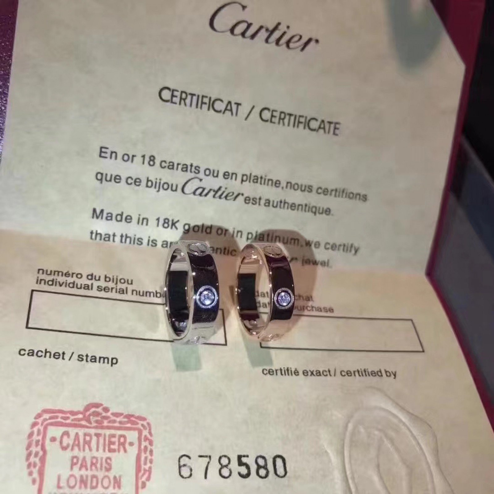 CARTIER Ring 111208B