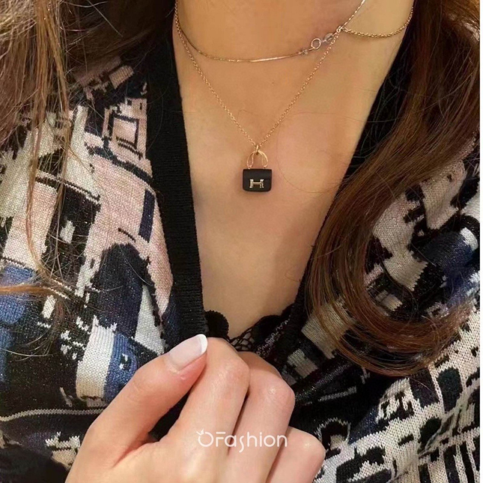 HERMES Necklace 140728B