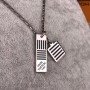LV DAMIER BLACK NECKLACE M62490
