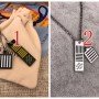LV DAMIER BLACK NECKLACE M62490