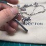 LV DAMIER BLACK NECKLACE M62490