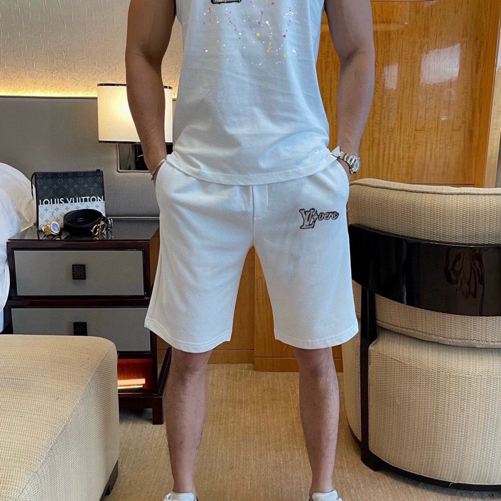 LV Men's Short Set M-5XL 