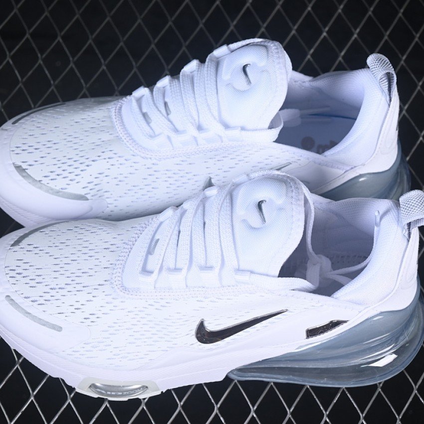 IO9883 104 AIR MAX 270 PREMIUM AIR CUSHION SHOES WHITE/GREY WOMAN:36 39 MAN:40 46