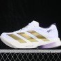 KH6359 ADIZERO ADIOS PRO 4 CLOUD WHITE/GOLD METALLIC/AURORA PLUM WOMAN:36 39 MAN:40 46