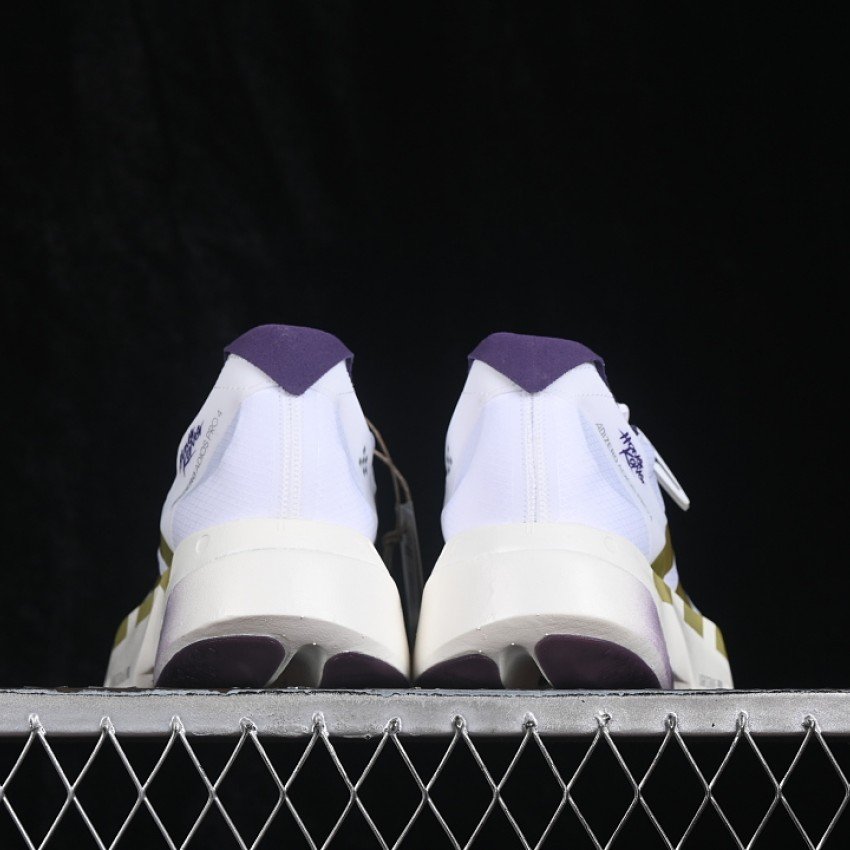 KH6359 ADIZERO ADIOS PRO 4 CLOUD WHITE/GOLD METALLIC/AURORA PLUM WOMAN:36 39 MAN:40 46