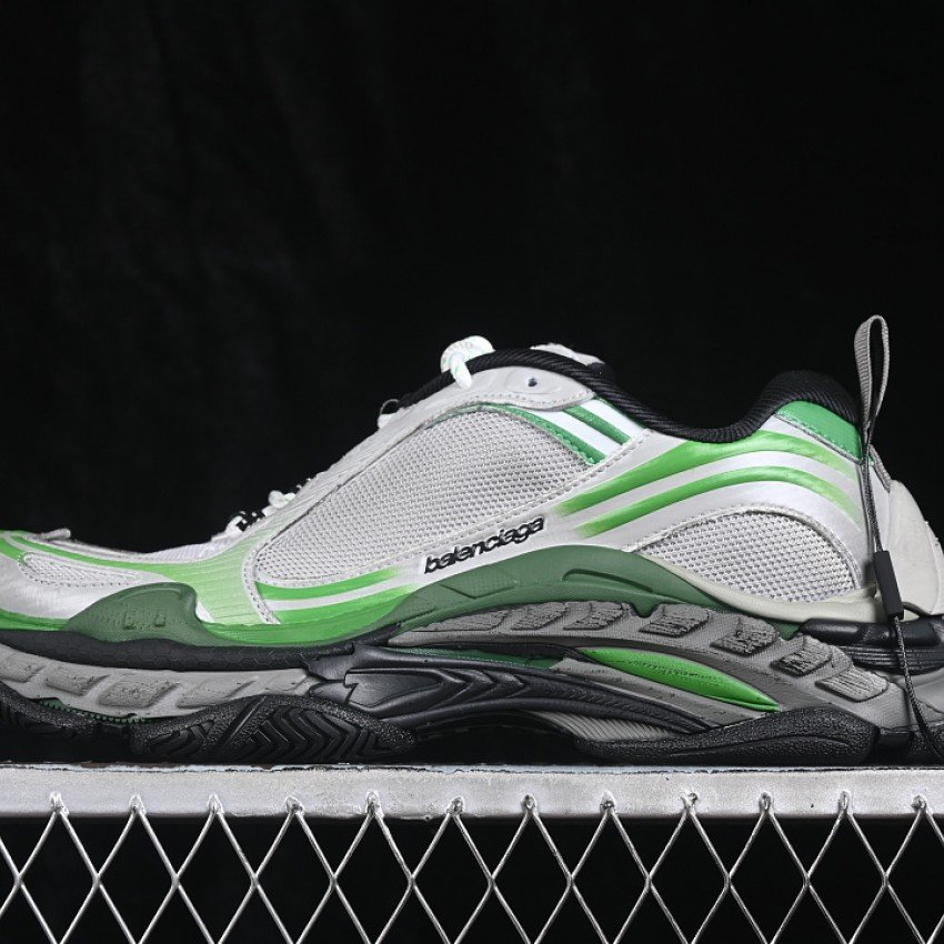 WTRS21133 TRIPLE S 2 GRADIENT MESH RUNNING SHOES SILVER/GREEN WOMAN:35 39 MAN:40 46