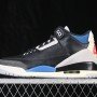 IB8967 004 JORDAN 3 RETRO BLACK/CHILE RED/NEUTRAL GREY/BLUE/COCONUT MILK MAN:40 48.5