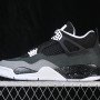 FQ8138 002 JORDAN 4 RETRO BLACK/WHITE/ANTHRACITE/BLACK/PURE PLATINUM MAN:40 48.5