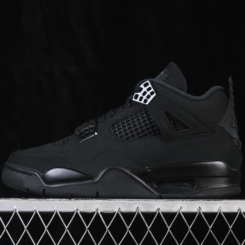 FV5029 010 JORDAN 4 RETRO BLACK/BLACK/LIGHT GRAPHITE MAN:40 48.5