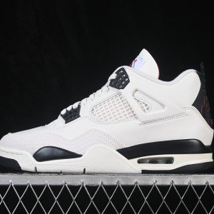IM4002 100 JORDAN 4 RETRO SAIL/BLACK/UNIVERSITY RED MAN:40 48.5