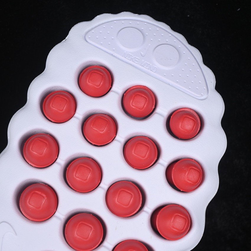 270 HQ4307 101 NEUROSCIENCE FOOT MASSAGE SLIPPERS WHITE/RED WOMAN:36 38.5 MAN:40 50.5