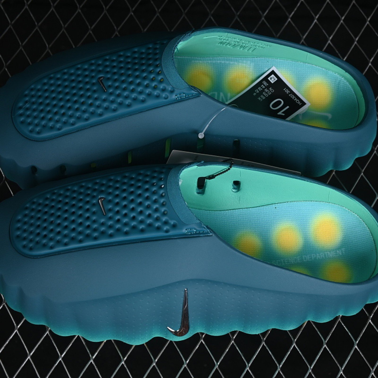 HQ4307 301 MIND 001 SLIDE COOL GREY/LIGHT MENTA/CANARY/WHITE WOMAN:36 39 MAN:40 47.5