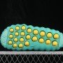 HQ4307 301 MIND 001 SLIDE GEODE TEAL/LIGHT MENTA/CANARY/WHITE WOMAN:36 38.5 MAN:40 50.5