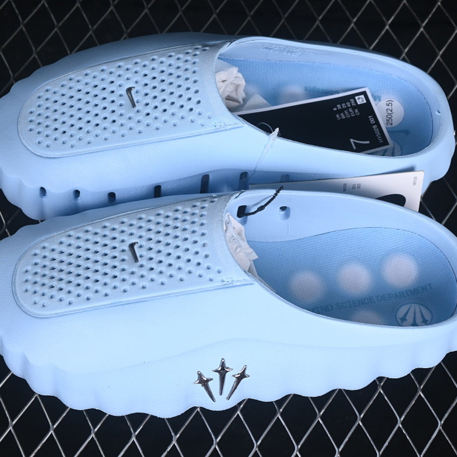 HY5028 001 NEUROSCIENCE FOOT MASSAGE SLIPPERS SKY BLUE/BLUE WOMAN:36 38.5 MAN:40 50.5