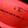 HQ4307 600 MIND 001 SLIDE SOLAR RED/HYPER CRIMSON/BLACK WOMAN:36 38.5 MAN:40 47.5