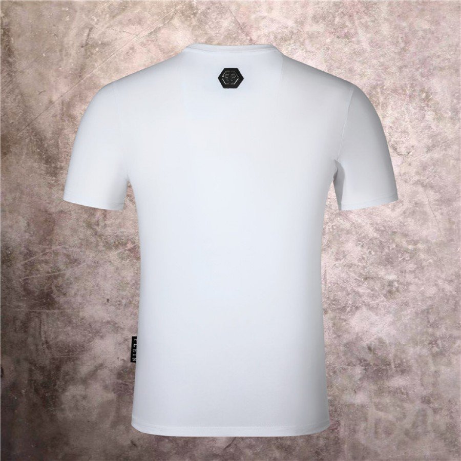 Philipp Plein Round Neck Crystal T-Shirt. 68% OFF