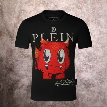 Philipp Plein Round Neck Crystal T-Shirt. 68% OFF