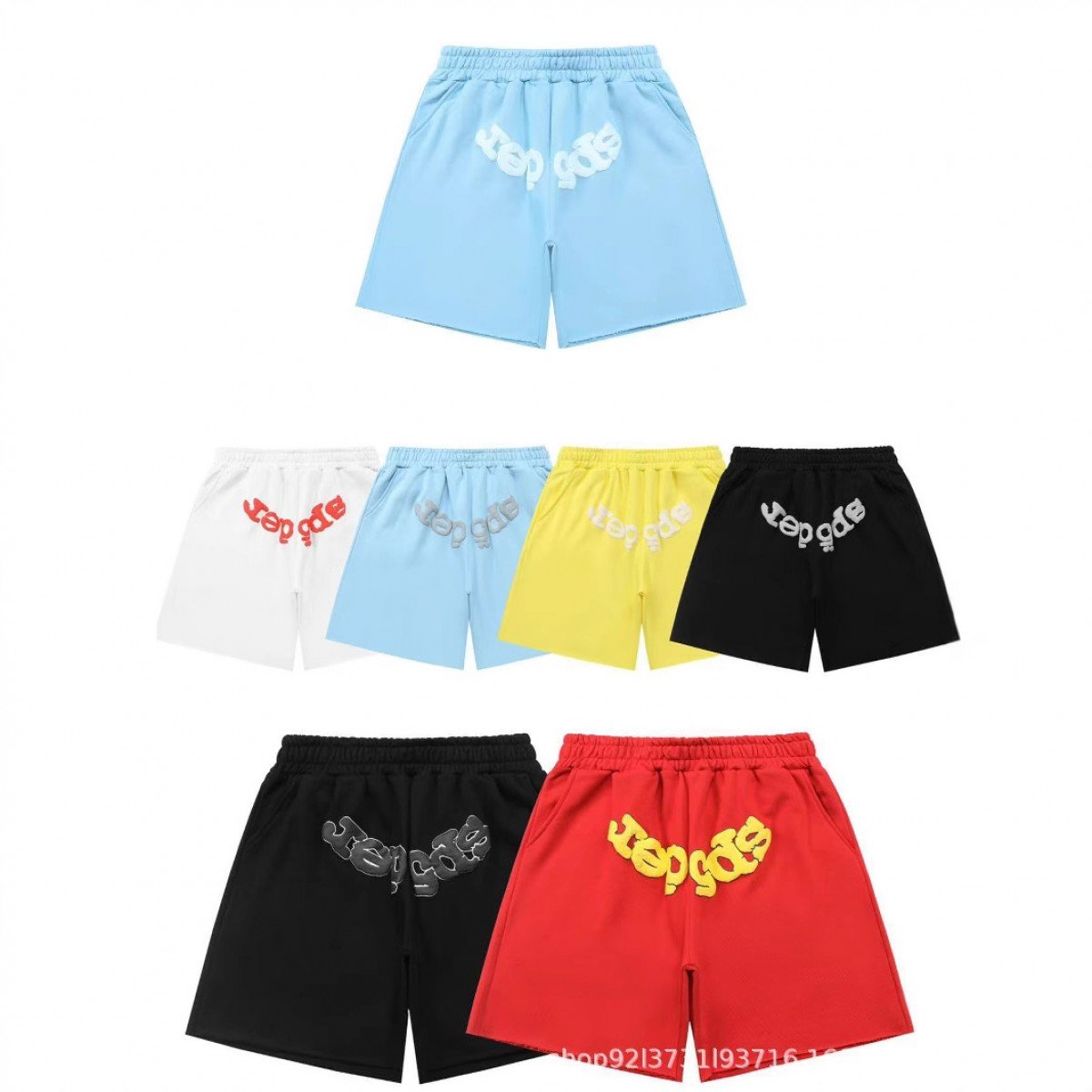 Sp5der Men's Short Loose Wear Style