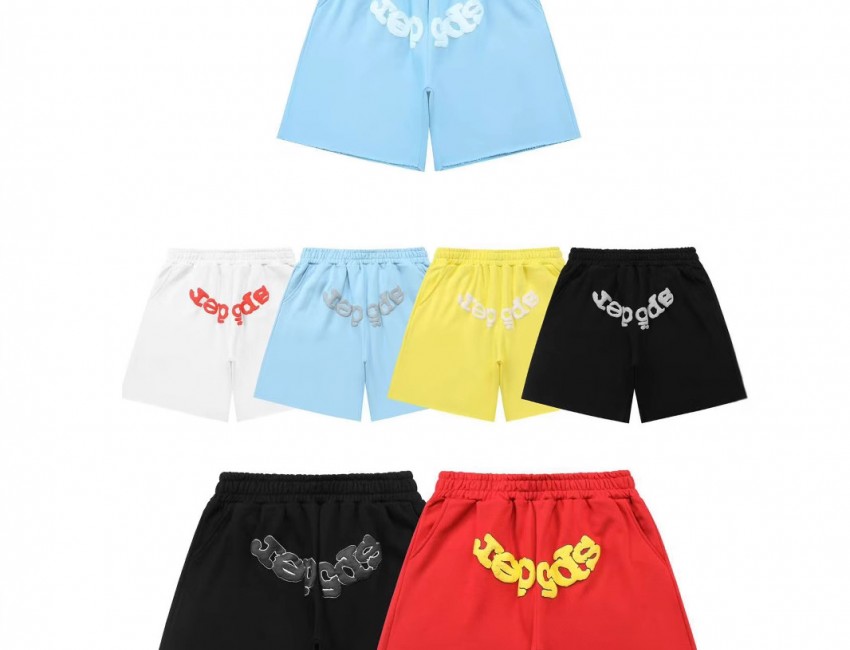 Sp5der Men's Short Loose Wear Style